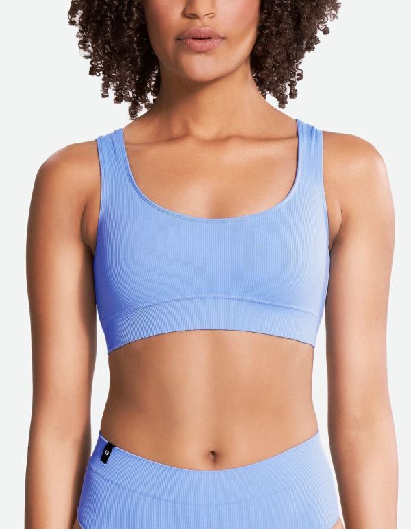 Kırık Beyaz Bandeau Top